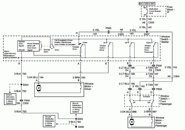 Power Window Schematic