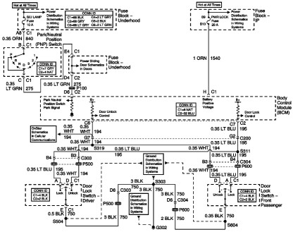 Door Lock Switch Schematic