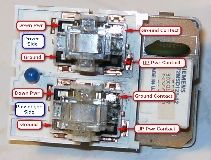 Power Window Switch Contacts 001